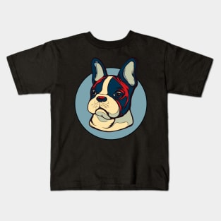 Frenchie french bulldog pop colorfull Kids T-Shirt